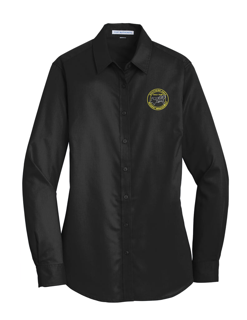 Gold Team - Ladies' Button-Up Long Sleeve